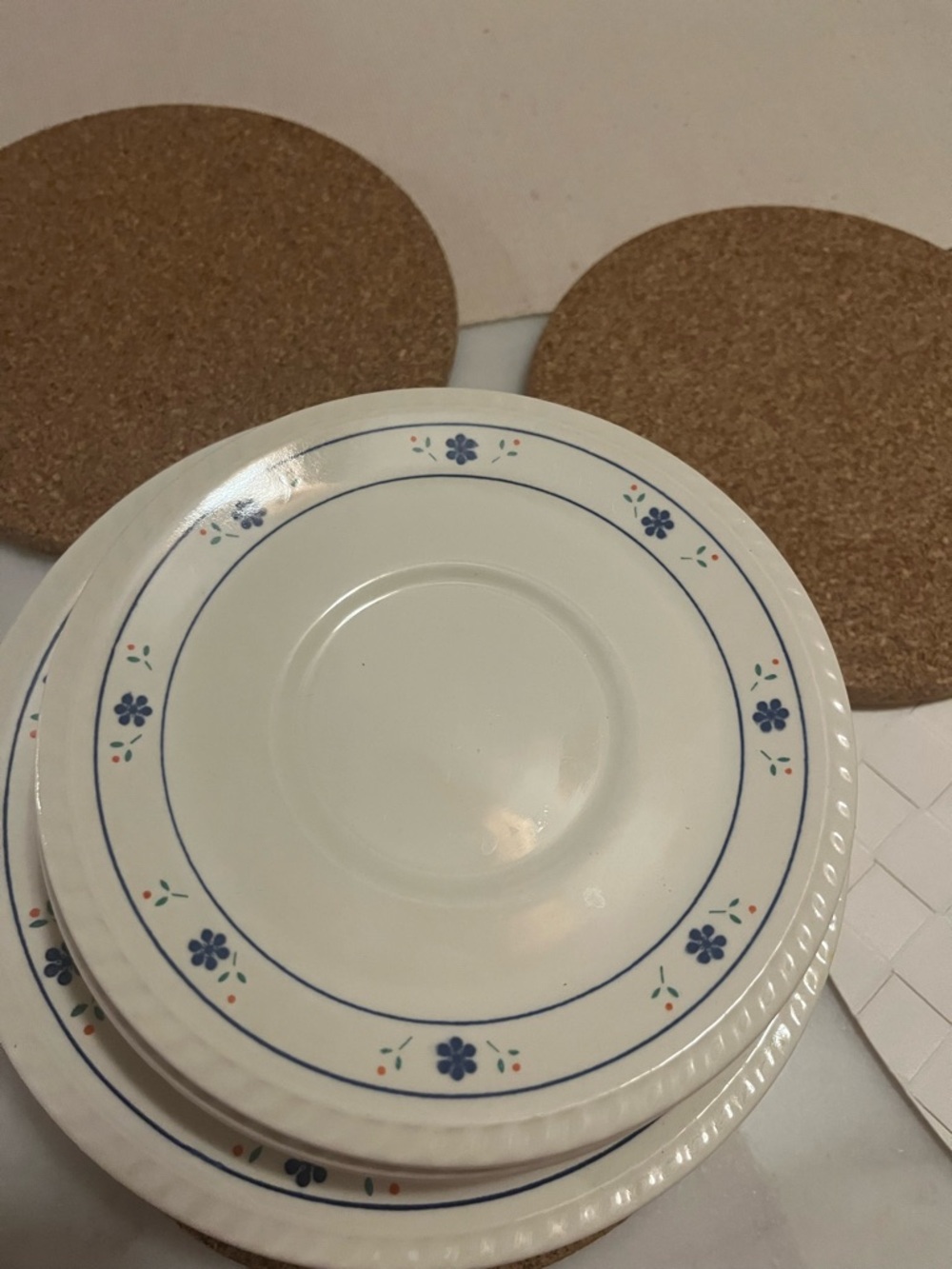 Vintage Keradur Oxford floral dishes